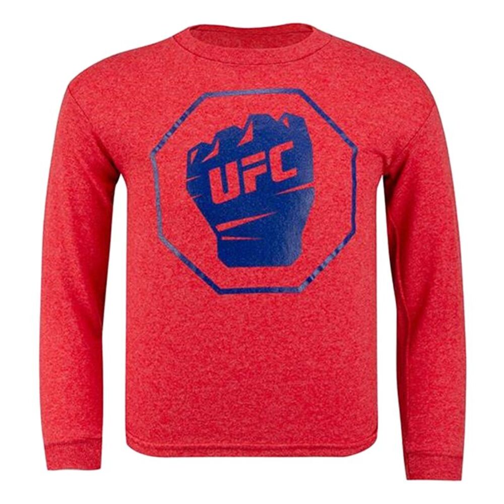 UFC Boys Fist Inside Logo Graphic T-Shirt, Red, Little Kids (4-7), 6, DM